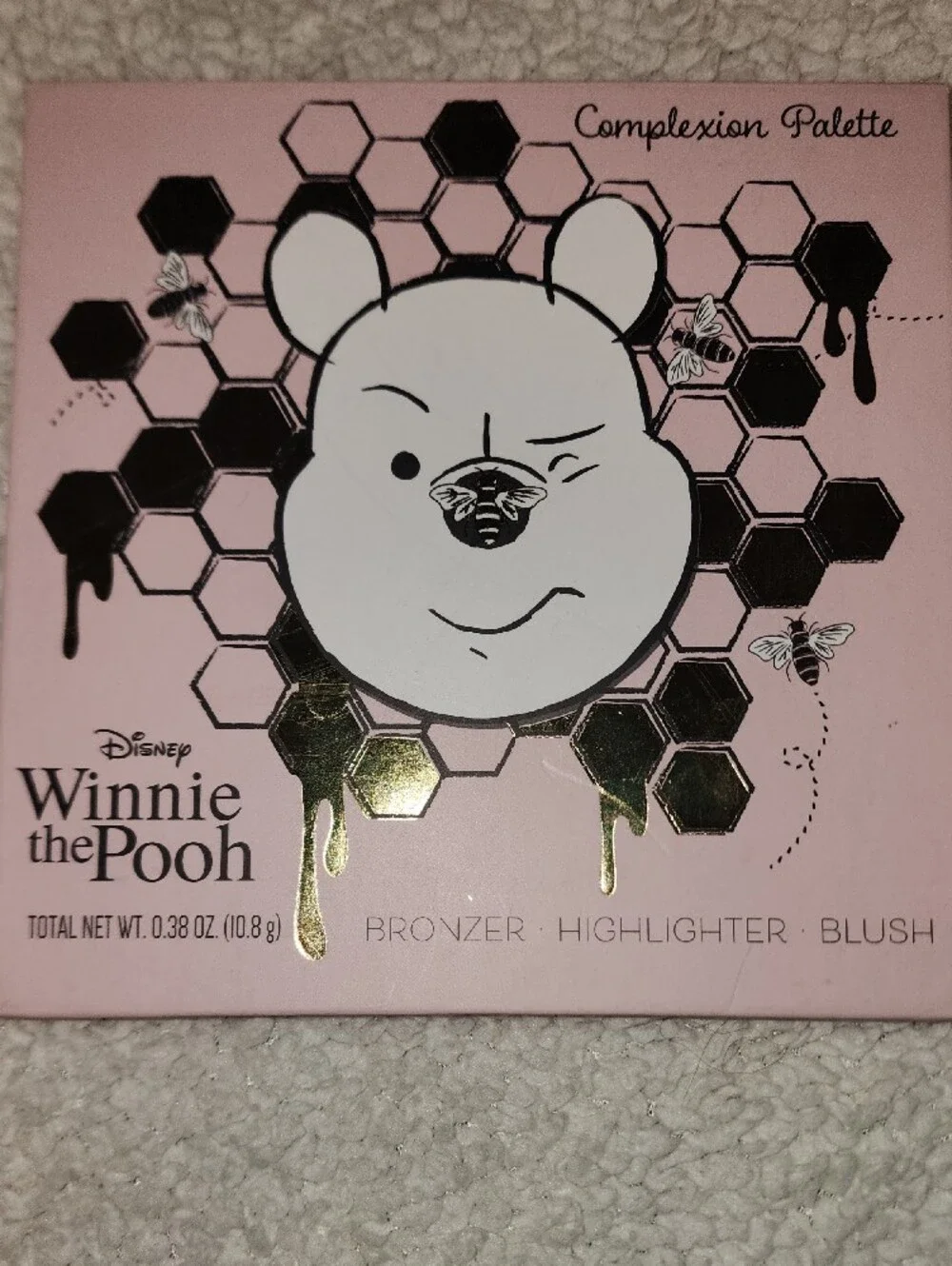 Disney Winnie the Pooh Complexion Palette - Pink with Gold Accents